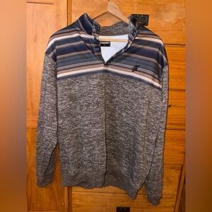 Hooey Men's Blue and Brown Crewneck Sweater